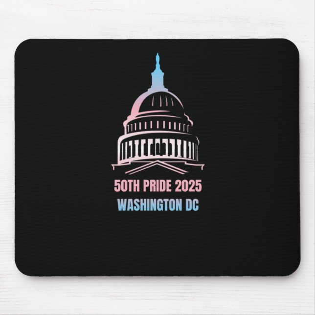 Tapis De Souris Washington Dc Pride 2025 (Devant)