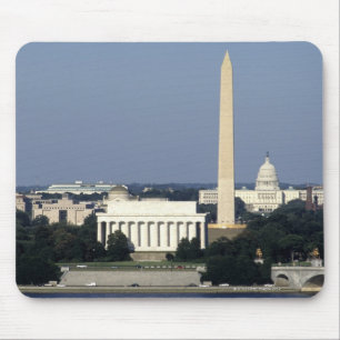 Tapis De Souris Washington DC Skyline avec US Capitol Building 2
