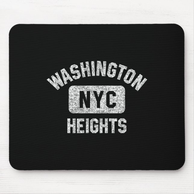 Tapis De Souris Washington Heights Nyc Gym Style Noir (Devant)