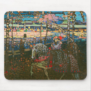 Tapis De Souris Wassily Kandinsky Le Couple à Cheval Art Russe