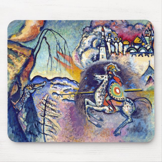 Tapis De Souris Wassily Kandinsky - Saint Georges & Les Cavaliers (Devant)