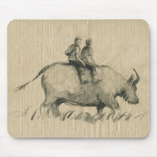 Tapis De Souris Water Buffalo Children Chinese Ox Année 2021 Souri (Devant)
