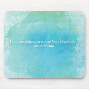 Tapis De Souris Watercolor Beach Sea Ocean Green Souris Pad
