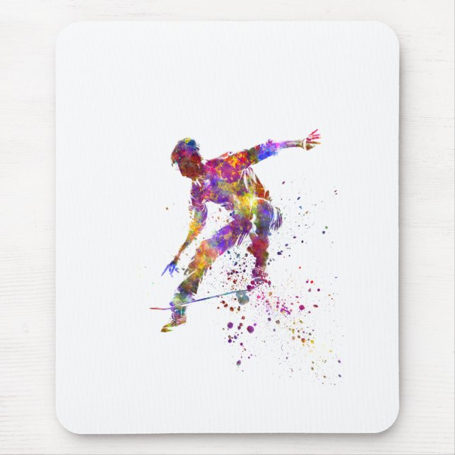 Tapis De Souris watercolor skater (Devant)
