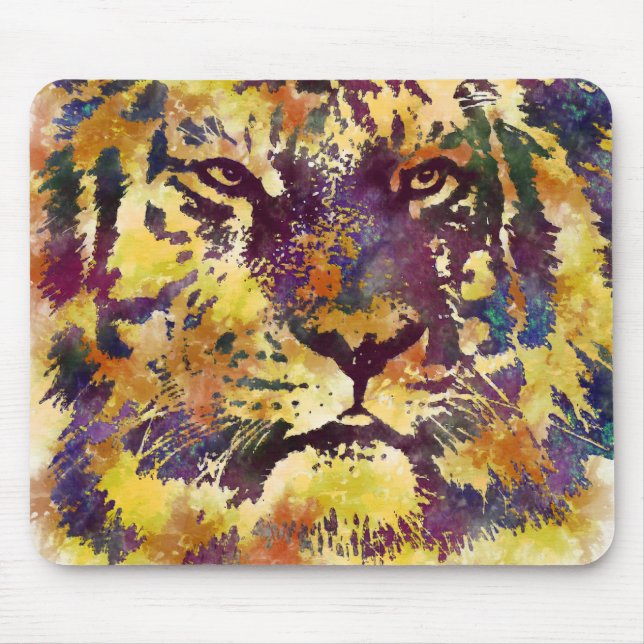 Tapis De Souris Watercolor Tiger (Devant)