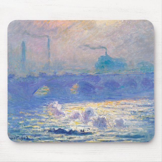 Tapis De Souris Waterloo Bridge (Londres), Monet (Devant)