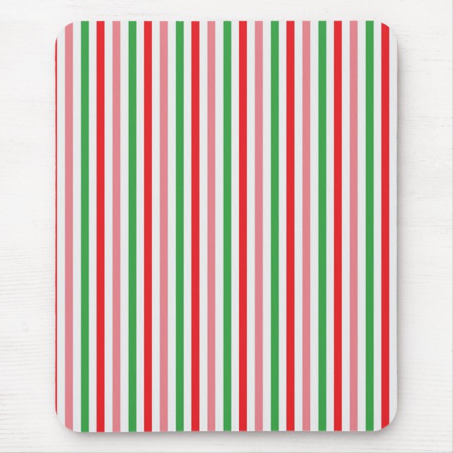 Tapis De Souris Watermelon Summer Stripes Papier numérique (Devant)