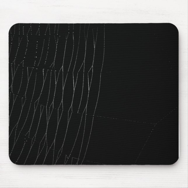 Tapis De Souris Web blanc avec Arrière - plan noir (Devant)