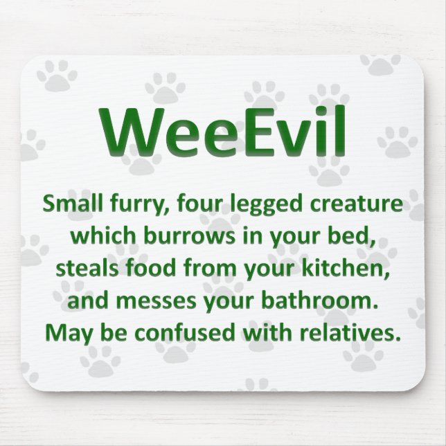 Tapis De Souris WeeEvil Mousepad (Devant)