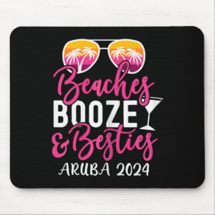 Tapis De Souris Week-End Girls Trip 2024 Aruba Plages Booze Et Be