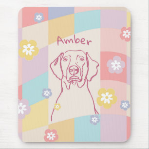Tapis De Souris Weimaraner élégant Simple chien coloré