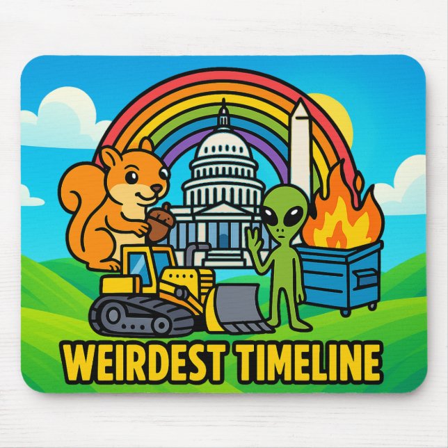 Tapis de souris Weirdest Timeline par Phil Elmore (Devant)