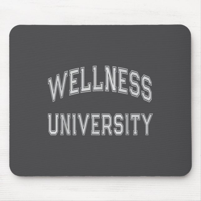 Tapis De Souris Wellness University Squad Fitness Coach Gym Health (Devant)