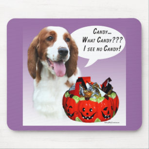 Tapis De Souris Welsh Springer Spaniel Halloween Candy