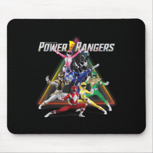 Tapis De Souris wer Rangers Pyramide Arc-en-ciel Rétro Action rtra