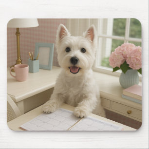 Tapis De Souris West Highland Terrier Mousepad - Travailler à domi