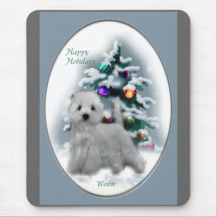 Tapis De Souris West Highland White Terrier Cadeaux de Noël