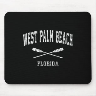Tapis De Souris West Palm Beach Florida Vintage Nautical Paddles S