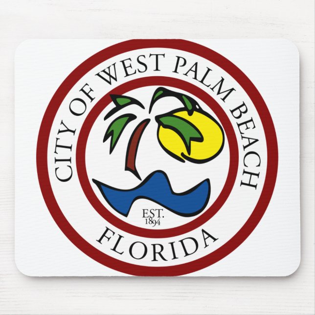 Tapis De Souris West Palm Beach Floride (Devant)