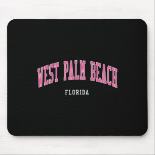 Tapis De Souris West Palm Beach Floride Vintage Atheltic College S