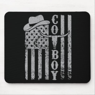 Tapis De Souris Western Country Hommes Ado Garçon Enfant Rodeo Sou
