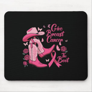 Tapis De Souris Western Cowgirl Donner Le Cancer Du Sein L'Acteur 