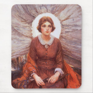 Tapis De Souris Western vintage, Madonna de la Prairie par Koerner