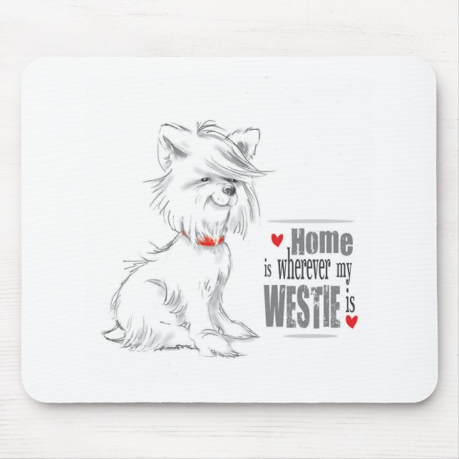 Tapis De Souris Westie Terrier MousePad (Devant)