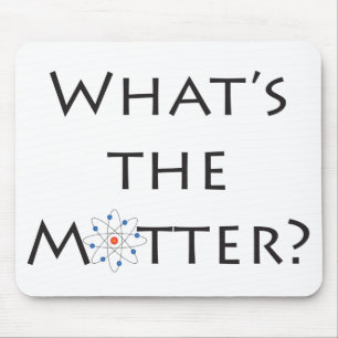 Tapis De Souris What's The Matter? Atom Particle White Mousepad