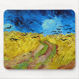 Tapis De Souris Wheatfield with Crows, Van Gogh