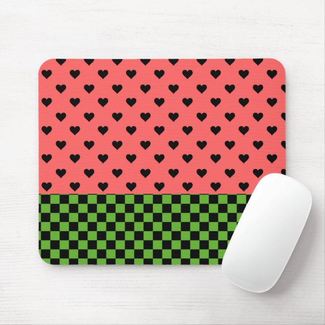 Tapis De Souris Whimsical Watermelon Colors Patterned  (Avec souris)