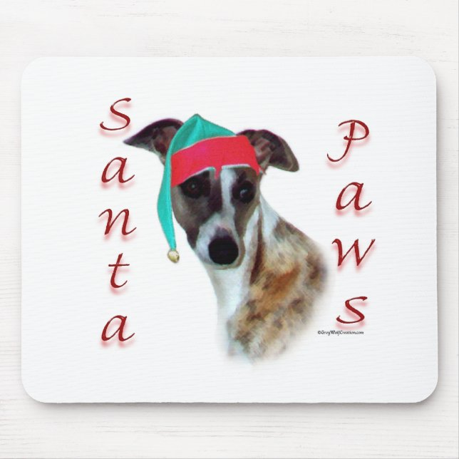 Tapis De Souris Whippet Père Noël Paws (Devant)