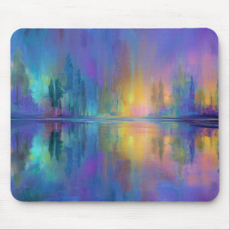Tapis De Souris Whispering Woods, couleurs pastel,