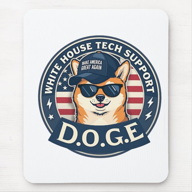 Tapis De Souris White House Tech Support Doge (Devant)