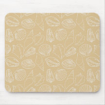 White Shells on Sandy Beige