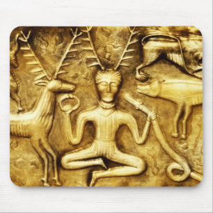 Tapis De Souris Wicca Rustica : Chaudron Cernunnos de Gundestrup