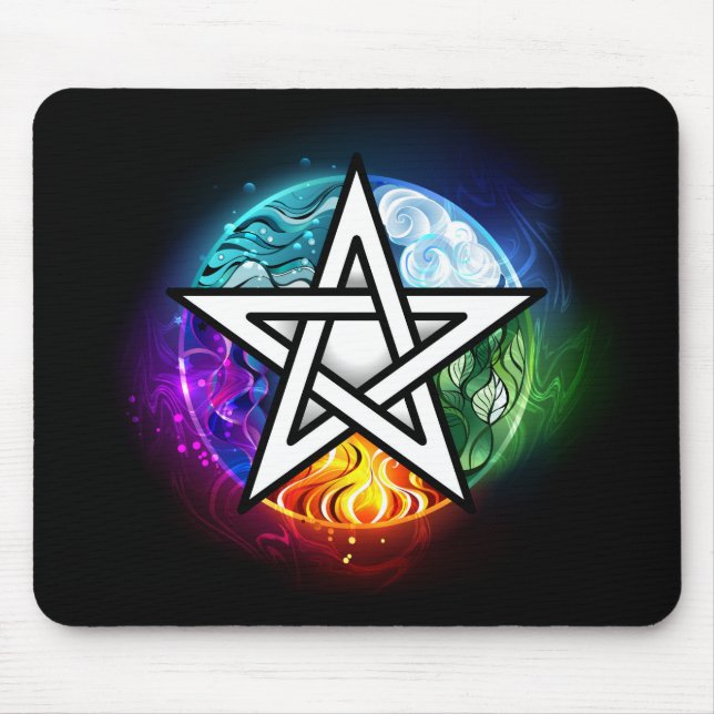 Tapis De Souris Wiccan pentagram (Devant)