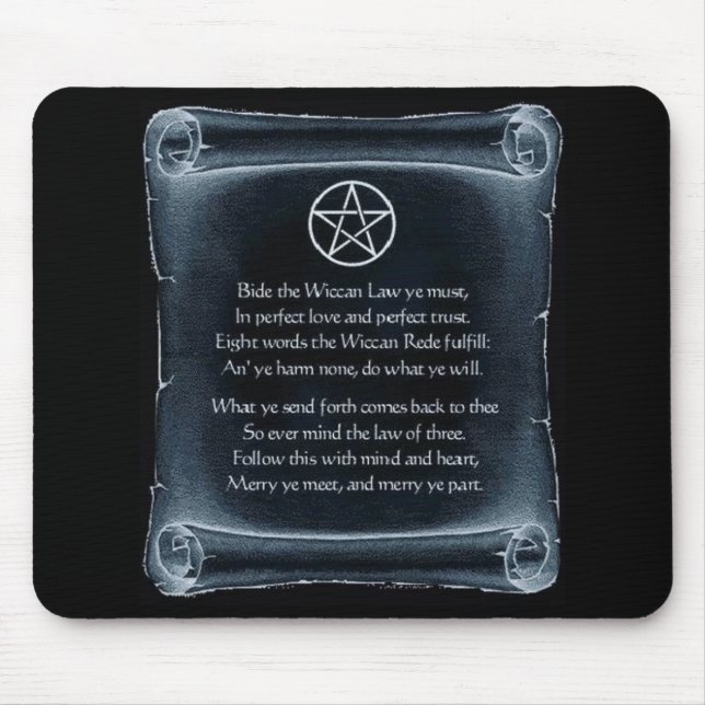 Tapis De Souris Wiccan Rede Mousepad (Devant)