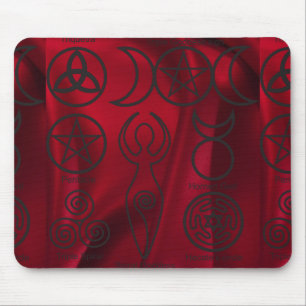 Tapis De Souris Wiccan, wicca, paagan, triquetra, pentacle, triple