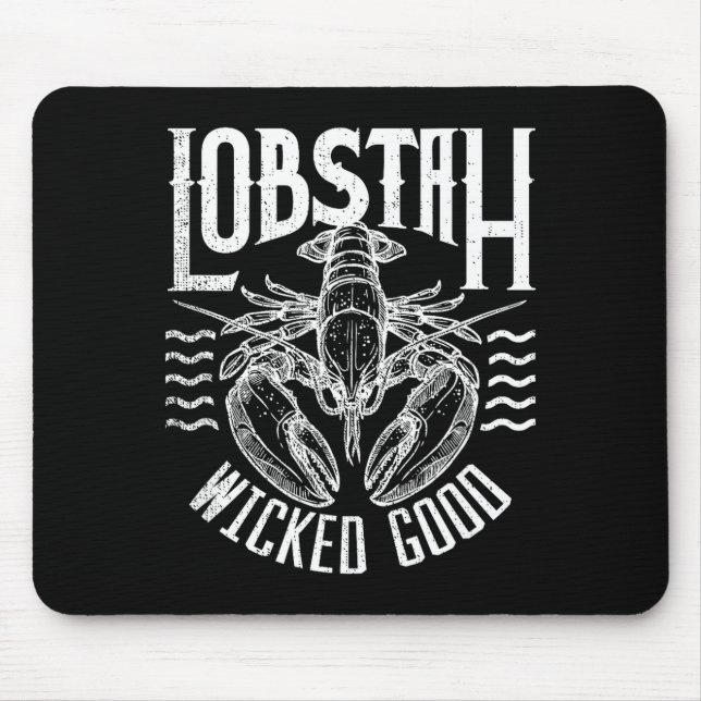Tapis De Souris Wicked Good Lobstah Funny Maine Boston Cape Cod Lo (Devant)