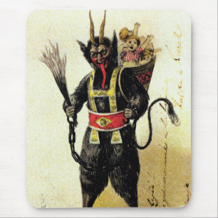 Tapis De Souris Wicked Krampus Scary Demon Holiday Christmas Xmas