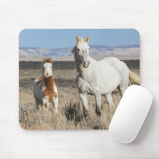 Tapis De Souris Wild Horses at Home in the Sandwash Basin (Avec souris)