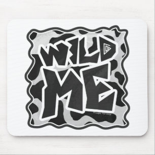 Tapis De Souris Wild Me Cow Black and White