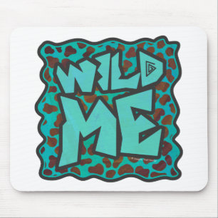Tapis De Souris Wild me Dalmatien Conception Brown et Turquoise