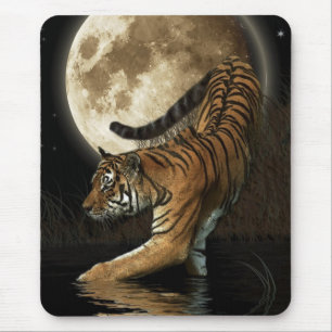 Tapis De Souris WILD TIGER & MOON Mousepad