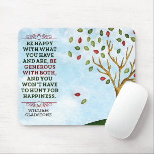 Tapis De Souris William Gladstone Citation Inspirationnelle "Bonhe