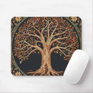 Tapis De Souris William Morris Arbre de Vie Vintage Préraphaélite