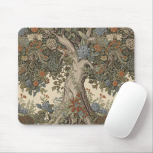 Tapis De Souris William Morris Arbre de Vie Vintage Préraphaélite