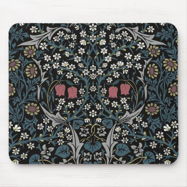Tapis De Souris William Morris Blackthorn Floral Art Nouveau (Devant)