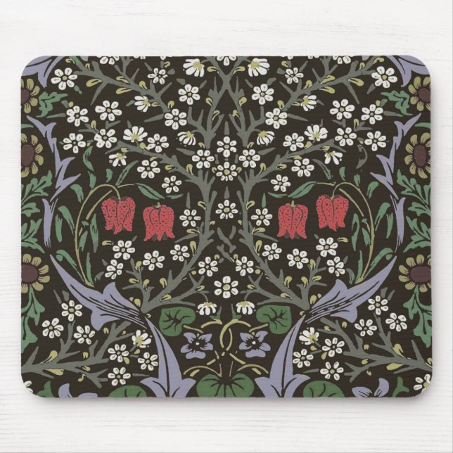 Tapis De Souris William Morris Blackthorn Tapestry Floral (Devant)